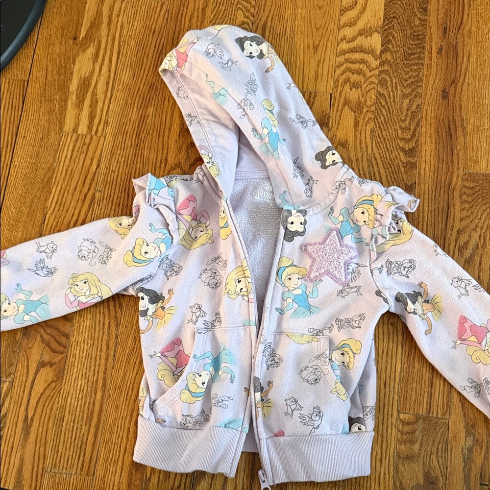 Disney Light Purple Princess Ruffle Hoodie